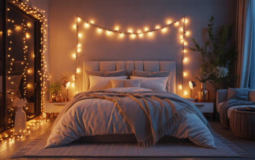 Bedroom Decor Ideas with Fairy Lights