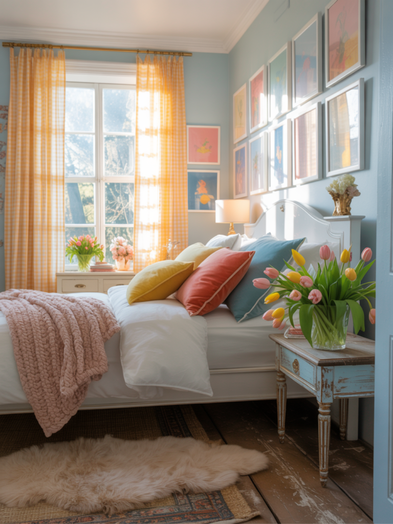 Bright Spring Cottage Pastel Bedroom Ideas