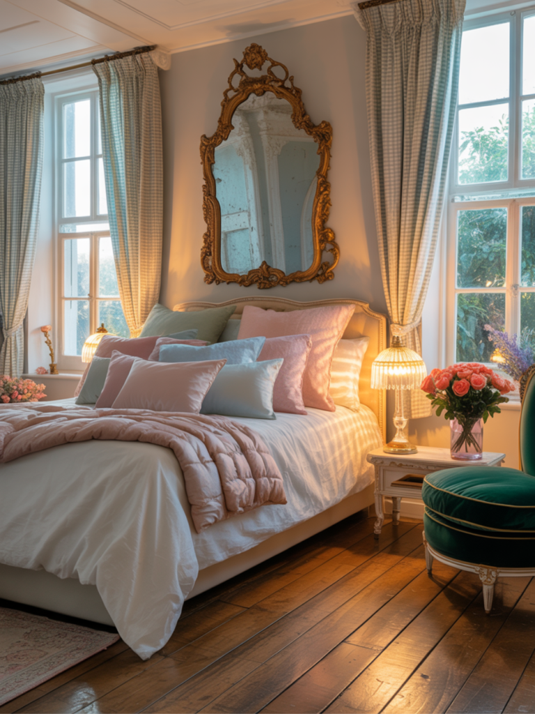 Vintage-Inspired Cottage Pastel Bedroom Ideas