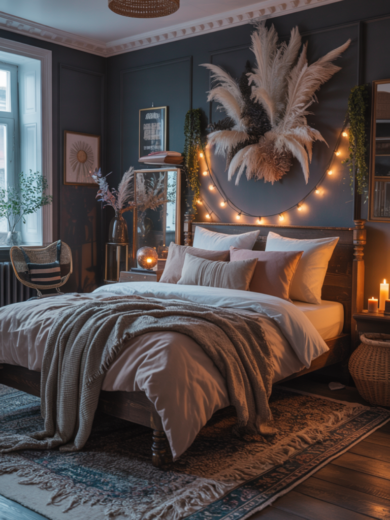 Dreamy Boho-Dark Academia Blend