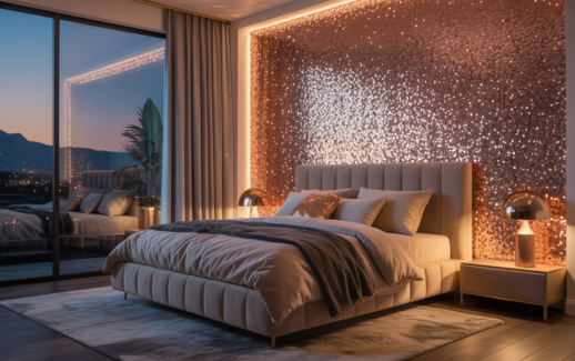 Sparkly Accent Wall Bedroom Ideas That Instantly Elevate Your Space