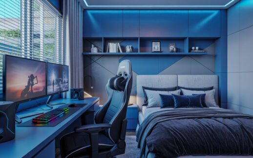 Teen Boy Modern Gaming Bedroom