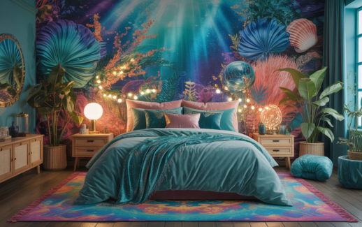 Mermaid Boho Bedroom
