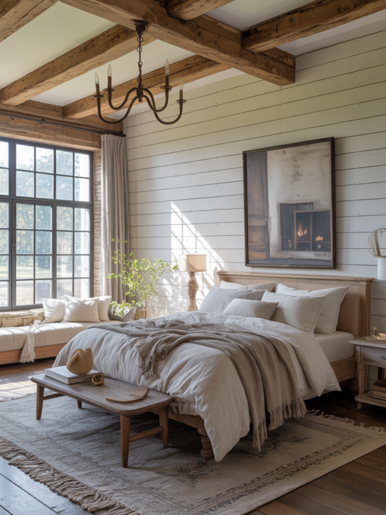 Rustic French Farmhouse Bedroom