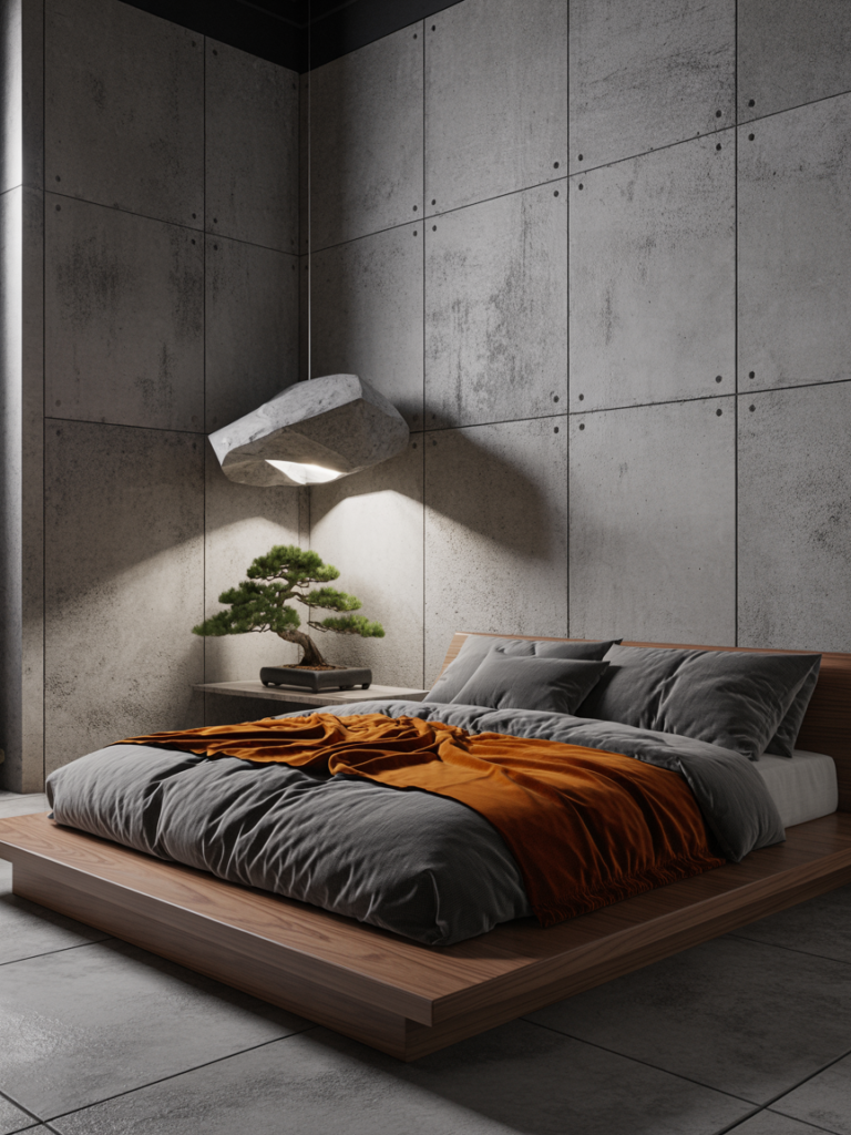 Sculptural Lighting Statement Bedroom